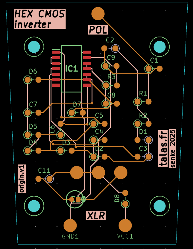 The power-supply board layout